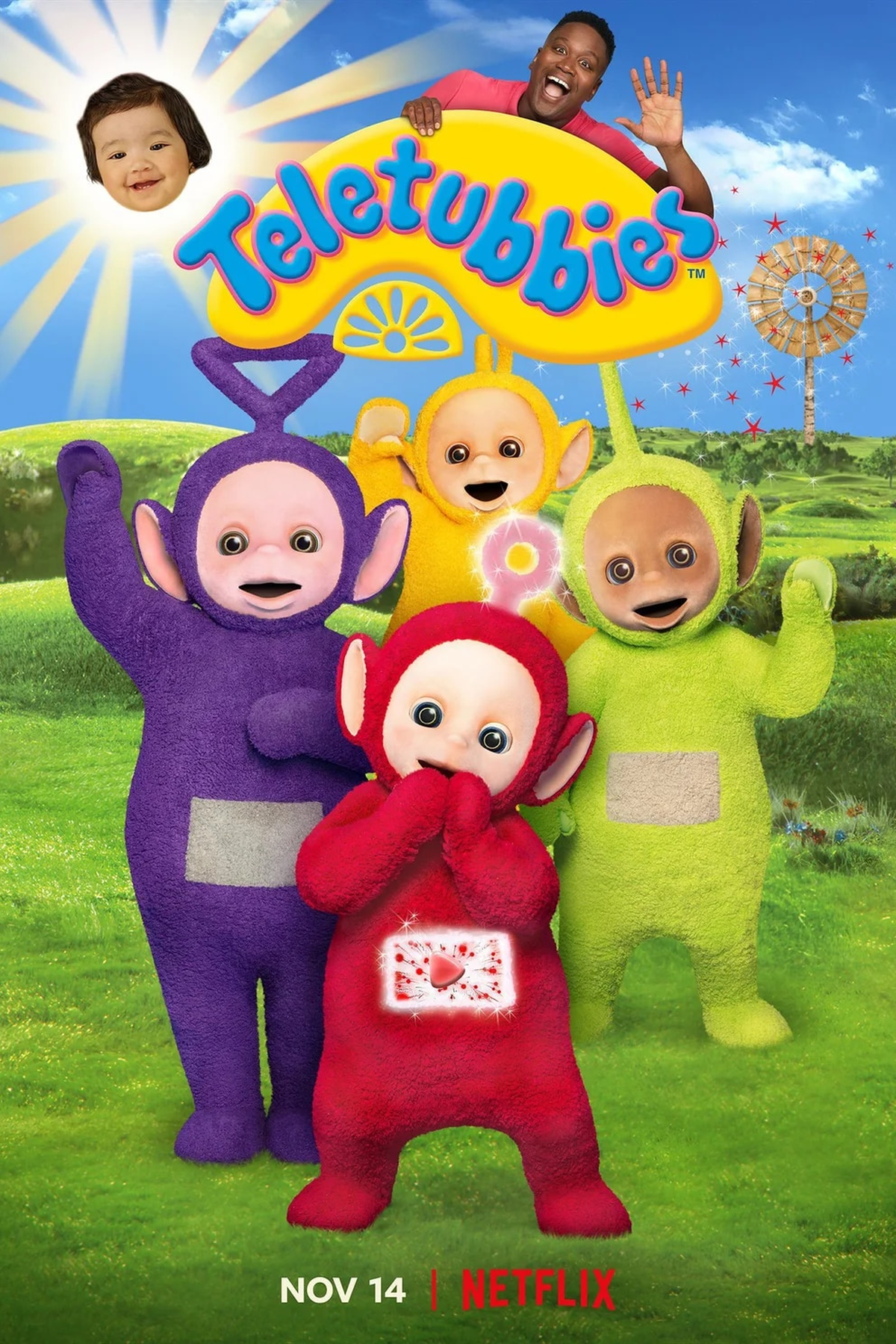 Póster oficial del regreso de "Teletubbies" en una nueva serie. 