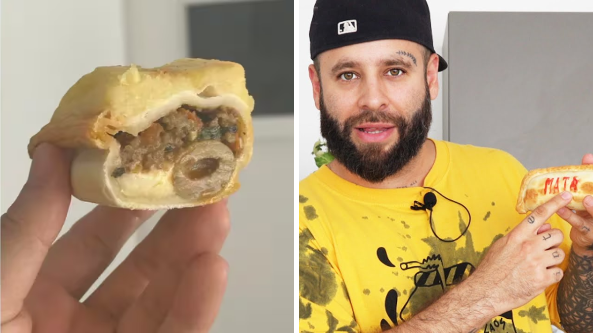 Un influencer se hizo viral al pedir empanada de pastel de papa.