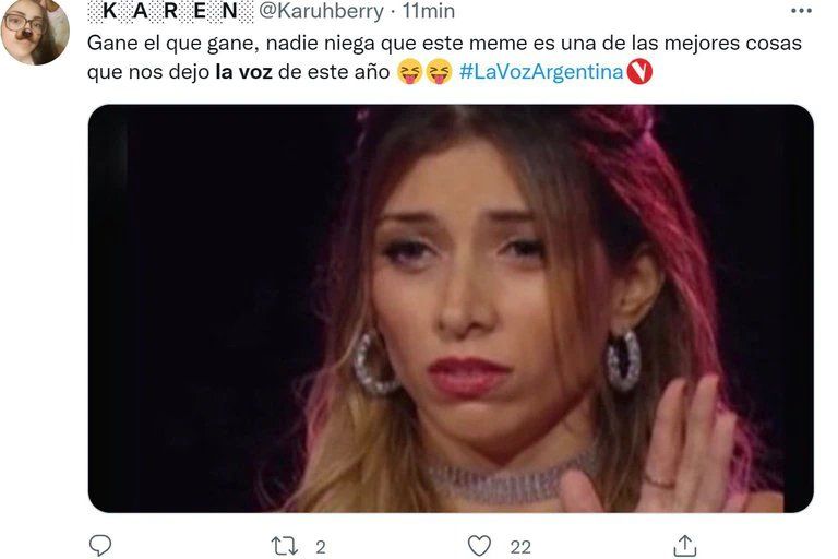 Los mejores memes de la final de La Voz Argentina.