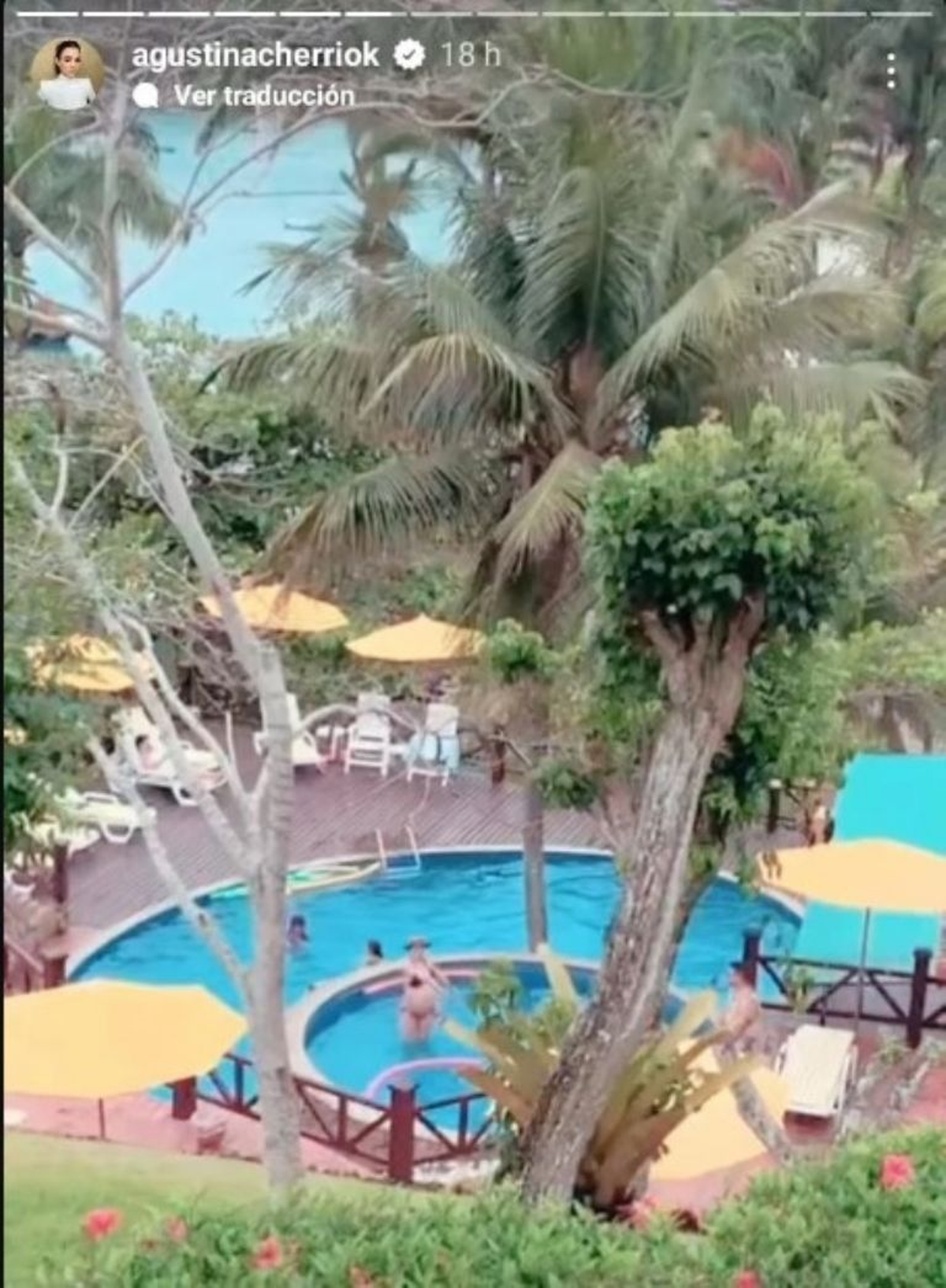 Las fotos de Agustina Cherri de vacaciones en Brasil con su embarazo de tres meses