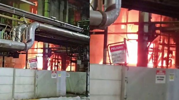 Voraz incendio en la planta Vicentin de Ricardone