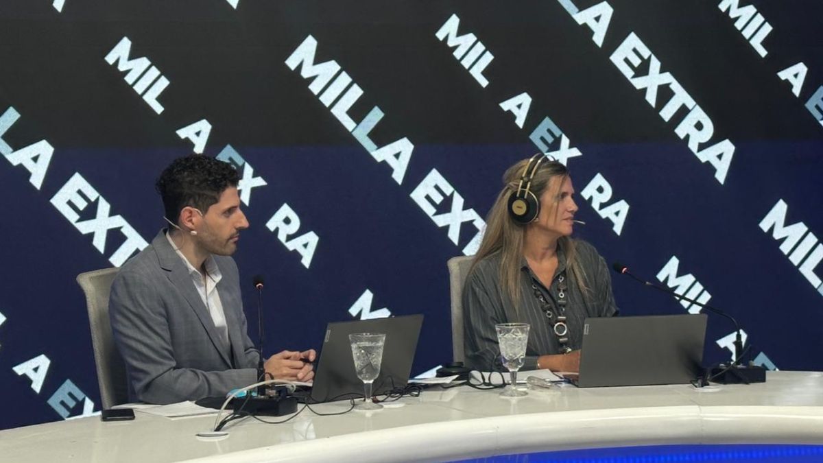 Luciana Trinchieri y Facundo González presentaron este lunes una nueva emisión de Milla Extra.
