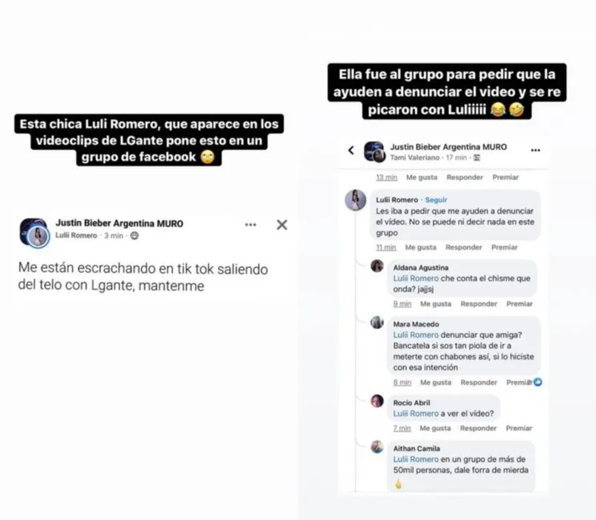 L-Gante y Luli Romero fueron vistos juntos en un hotel.