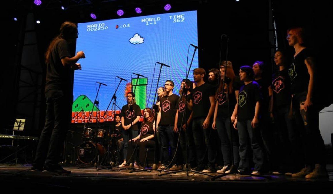 El coro santafesino Poligonía hace música sobre videojuego.