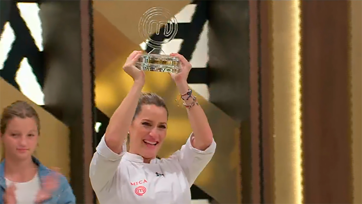 Mica Viciconte, ganadora de MasterChef Celebrity 3. Mica Viciconte, ganadora de MasterChef Celebrity 3.