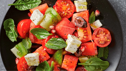 Ensalada de sandía y queso feta: la combinación