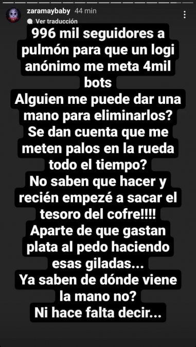 La guerra entre L-Gante y Zaramay sumó un nuevo capítulo. 