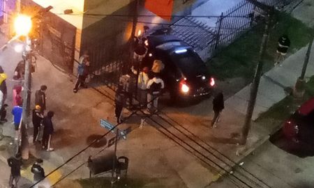 Barrio Las Flores: el momento del choque y fuga quedó registrado Barrio Las Flores: el momento del choque y fuga quedó registrado