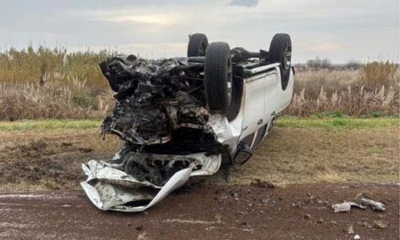 El accidente ocurrió este viernes al mediodía en cercanías de Teodelina. El accidente ocurrió este viernes al mediodía en cercanías de Teodelina.