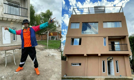 Así está la casa de L-Gante, en la que homenajea a Diego Maradona Así está la casa de L-Gante, en la que homenajea a Diego Maradona