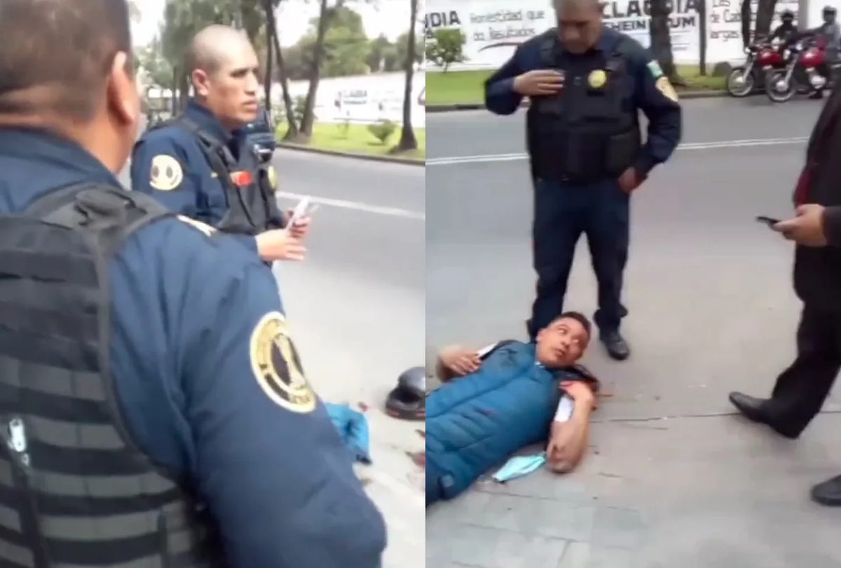 Un motochorro se autobaleó en México.