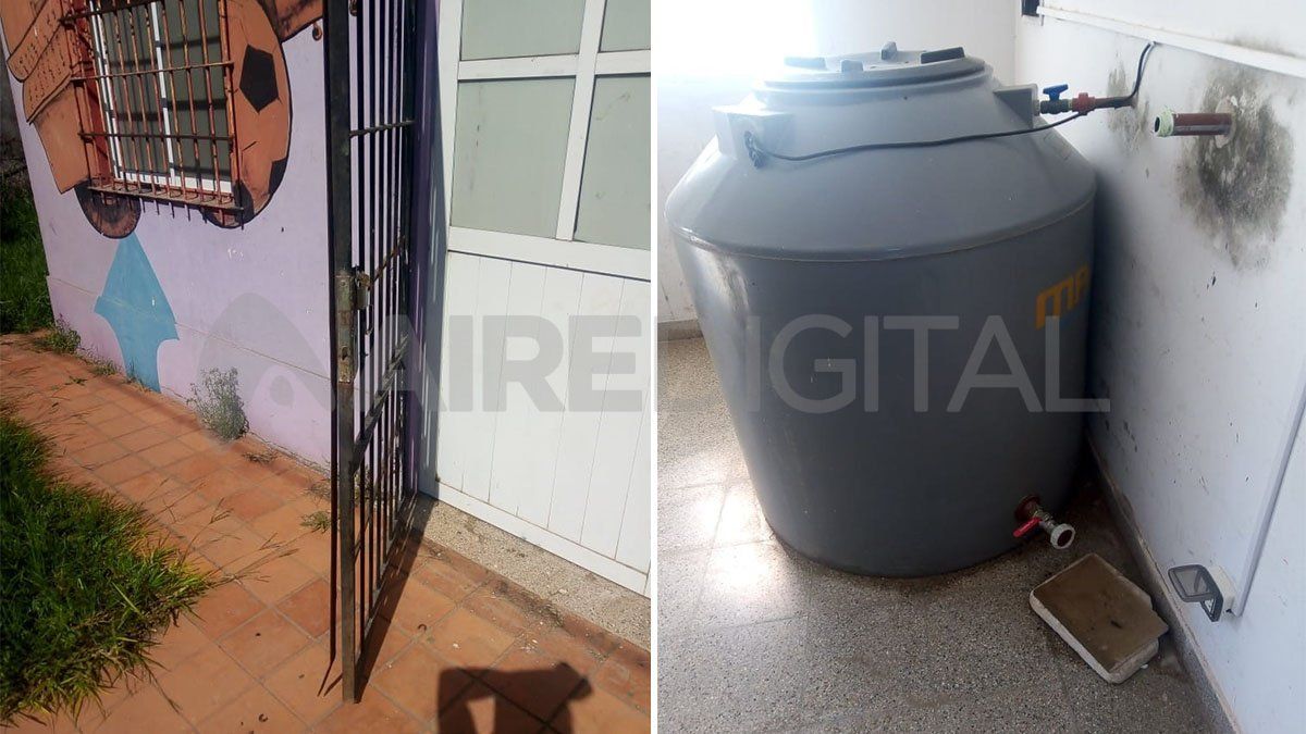 La bomba de agua fue quitada y robada del Centro de Salud de barrio Las Vegas