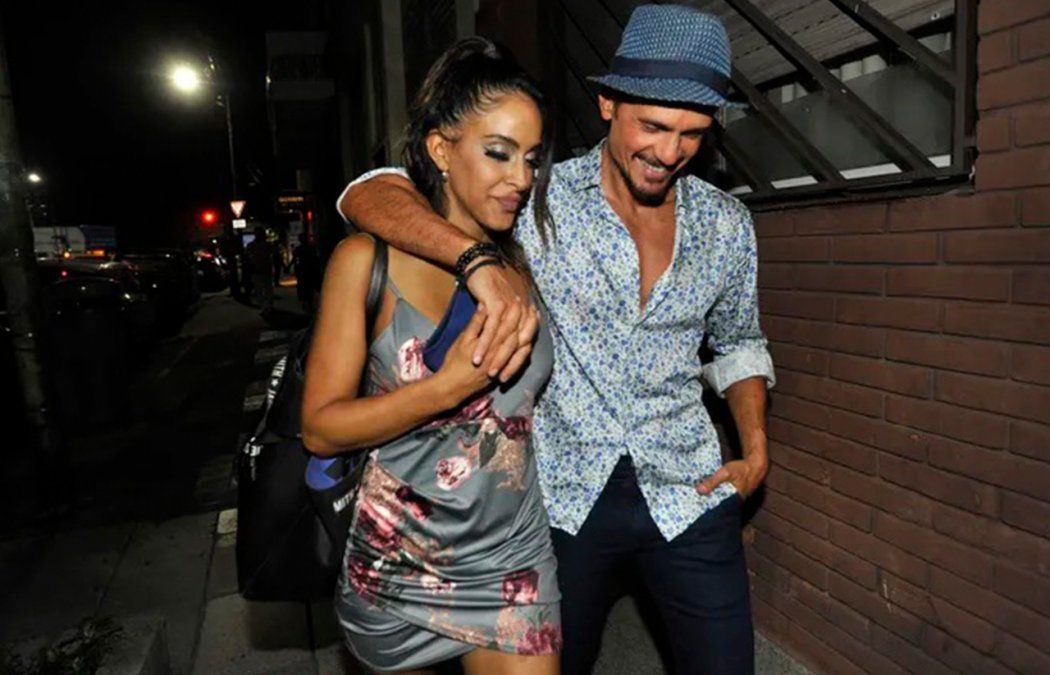 La pareja fue retratada al término de la función de Sex