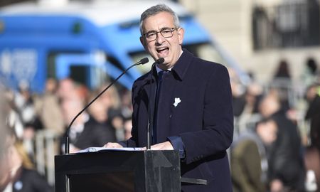Pablo Javkin, intendente de Rosario, en el acto por el Día de Bandera. Pablo Javkin, intendente de Rosario, en el acto por el Día de Bandera.