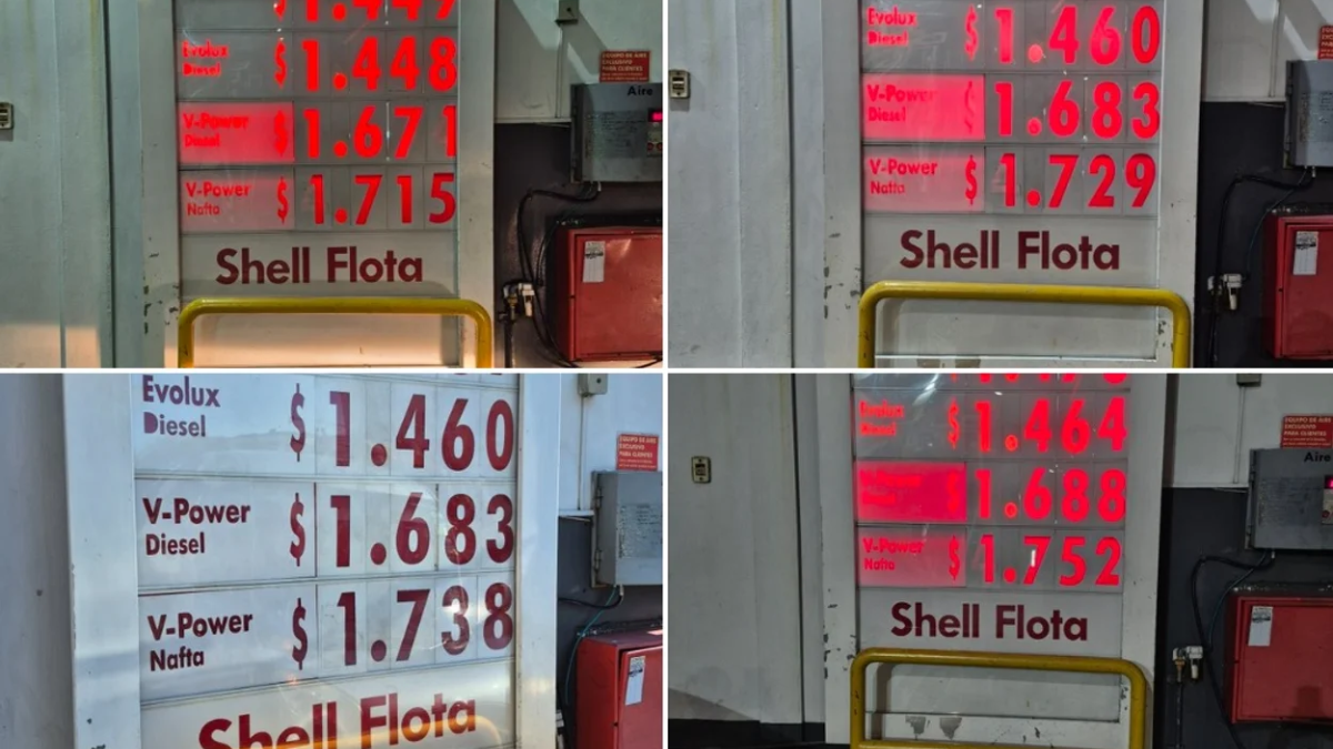 Usuarios y conductores registraron fotográficamente la evolución de los precios de la nafta. Usuarios y conductores registraron fotográficamente la evolución de los precios de la nafta.