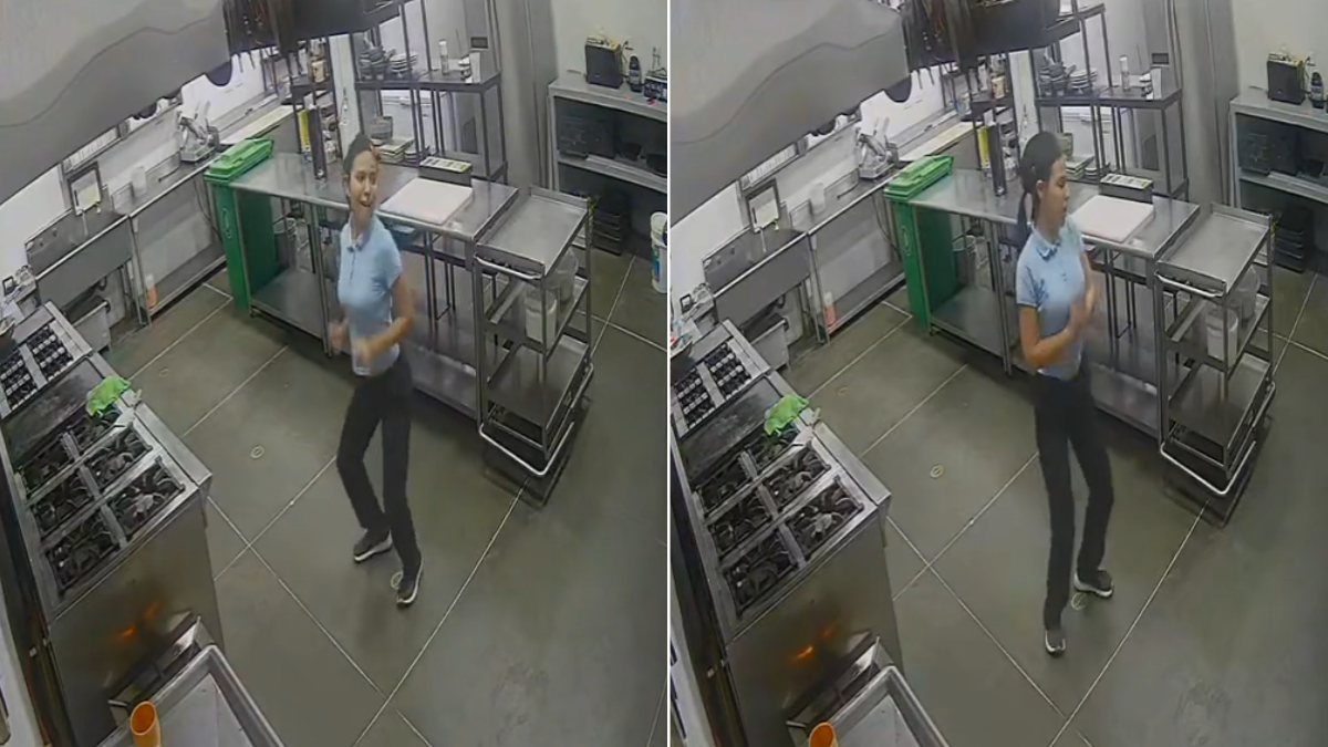 Se puso a perrear mientras trabajaba