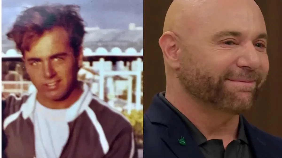 Germán Martitegui con una increíble cabellera y su estilo característico.