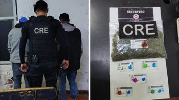 Dos hombres fueron detenidos en una plaza del norte Santa Fe tras ser acusados de ofrecer droga