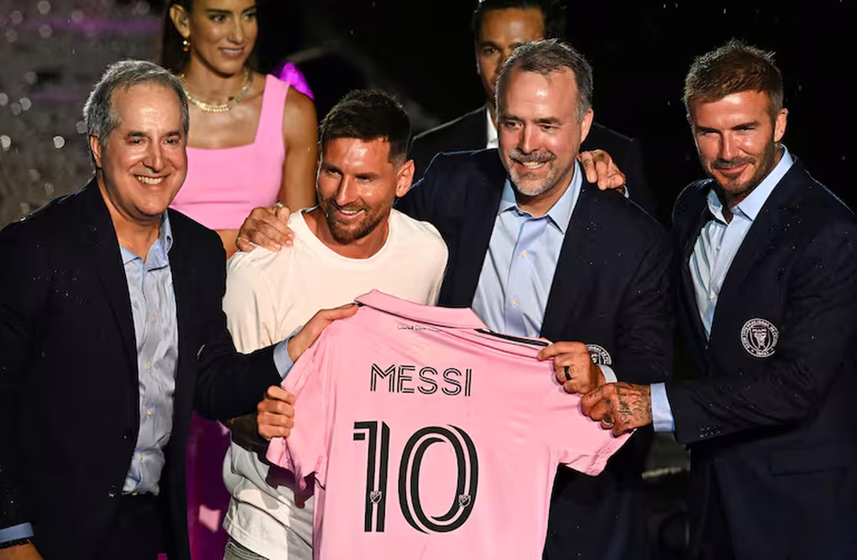 Lionel Messi en su presentación como jugador del Inter Miami. Lionel Messi en su presentación como jugador del Inter Miami.