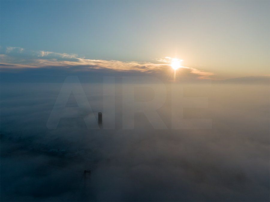 Niebla en la ciudad.