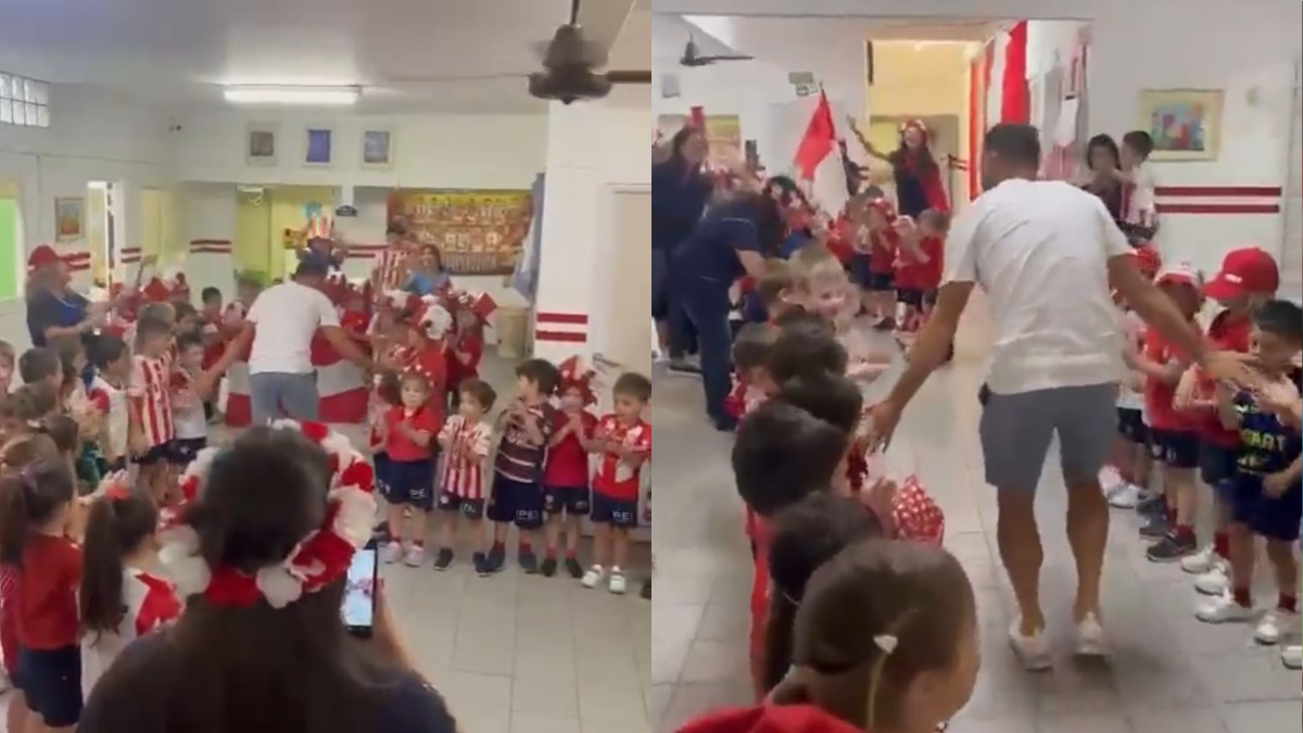 Unión: el emotivo momento que vivió de Claudio Corvalán con los niños del IPEI tras salvarse del descenso