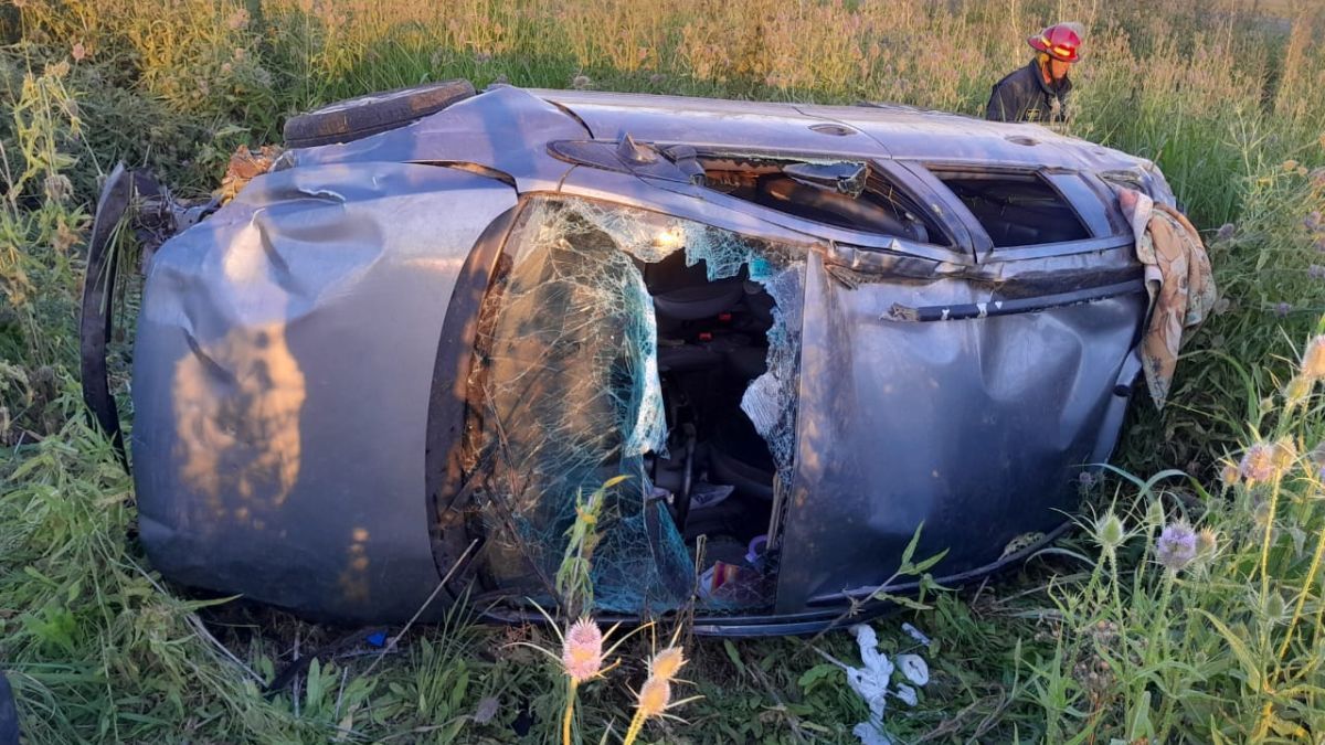 Así quedó el vehículo tras el accidente.