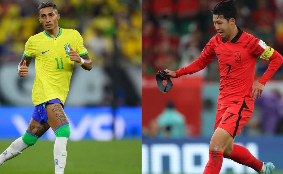 Brasil y Corea del Sur se enfrentan este lunes por un pasaje a cuartos de final del Mundial Qatar 2022.
