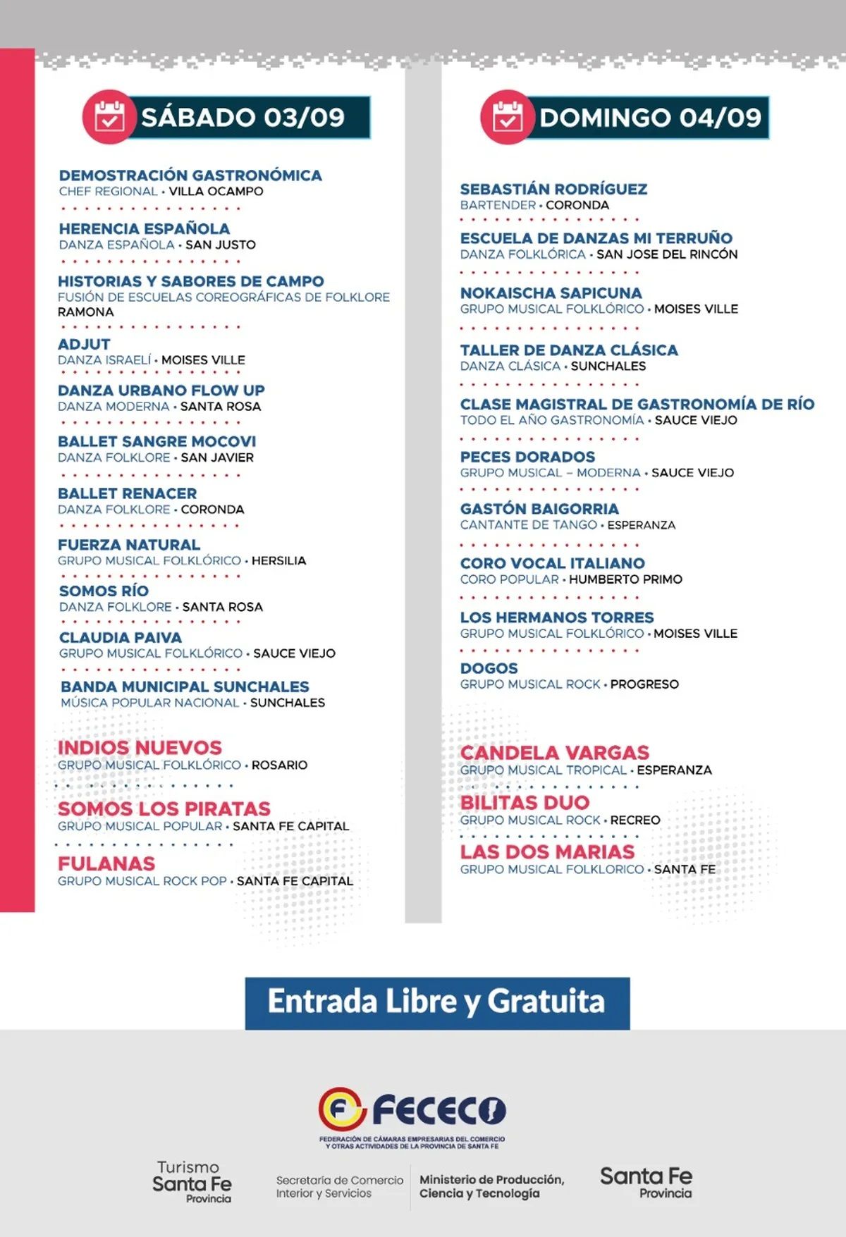 Además de una variada oferta gastronómica, este domingo se podrá disfrutar de una nutrida agenda que mezcla lo culinario con lo musical.