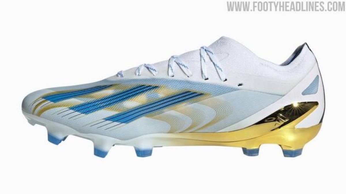 Los botines de Lionel Messi para el Mundial (FH). Los botines de Lionel Messi para el Mundial (FH).