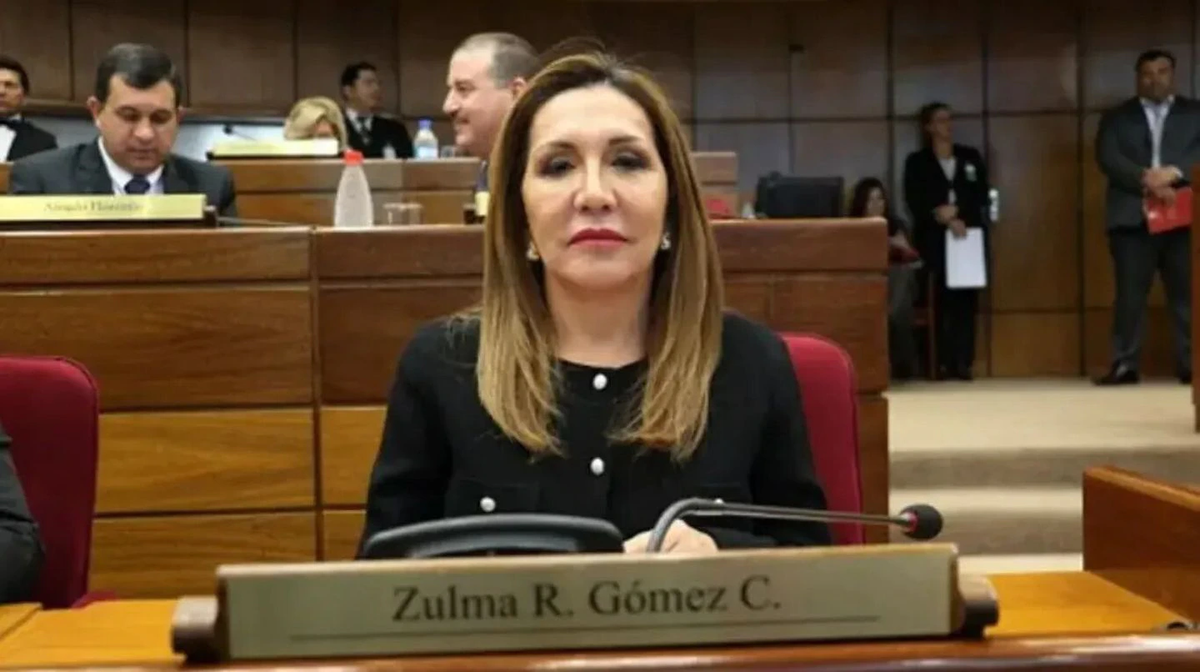La senadora Zulma Gómez 