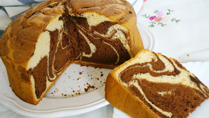 Cómo hacer bizcochuelo marmolado: una receta para la merienda
