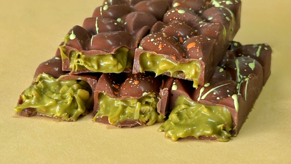 Así se ve el postre del momento: chocolate de Dubai