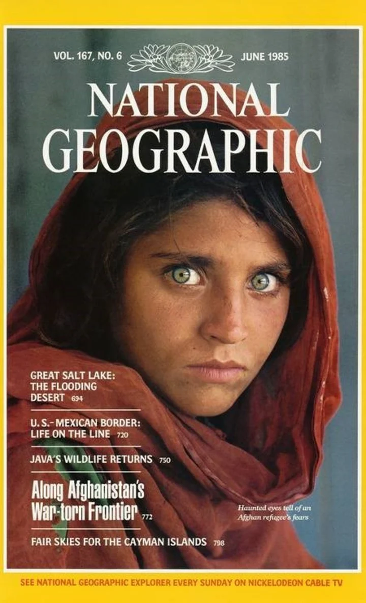 Sus inmensos ojos verdes han sido comparados con los de Sharbat Gula, la ni&ntilde;a afgana que en 1985 fue portada de National Geographic.