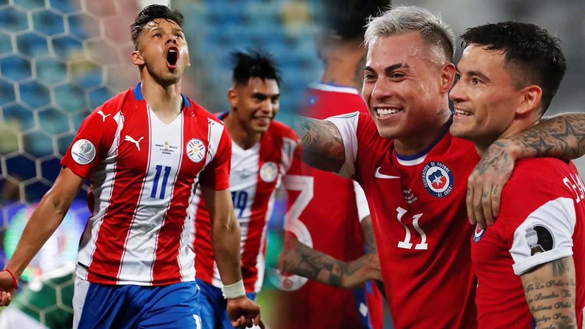 Paraguay y Chile juegan este jueves por la Copa América con el objetivo de afianzarse en puestos de clasificación a cuartos.
