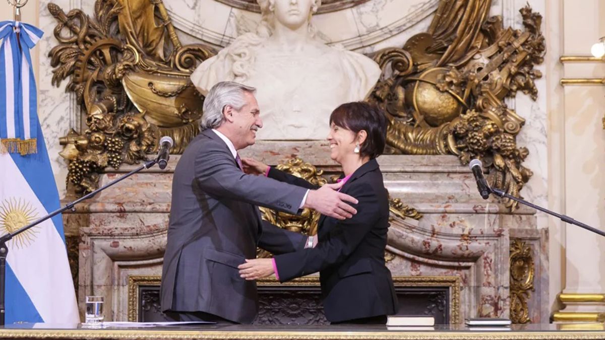 La ceremonia se realizó en el Salón Blanco de la Casa Rosada.