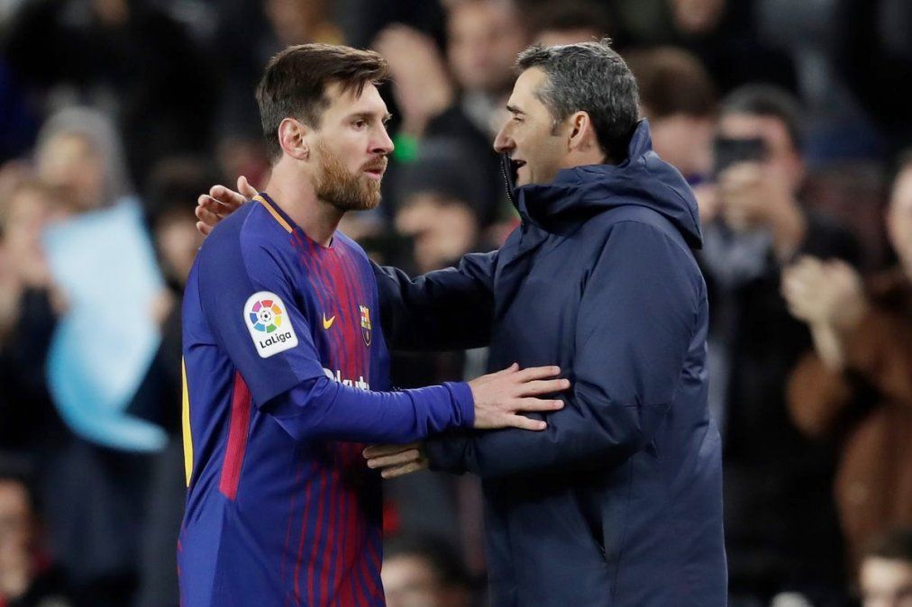 Messi despidió a Ernesto Valverde en sus redes sociales