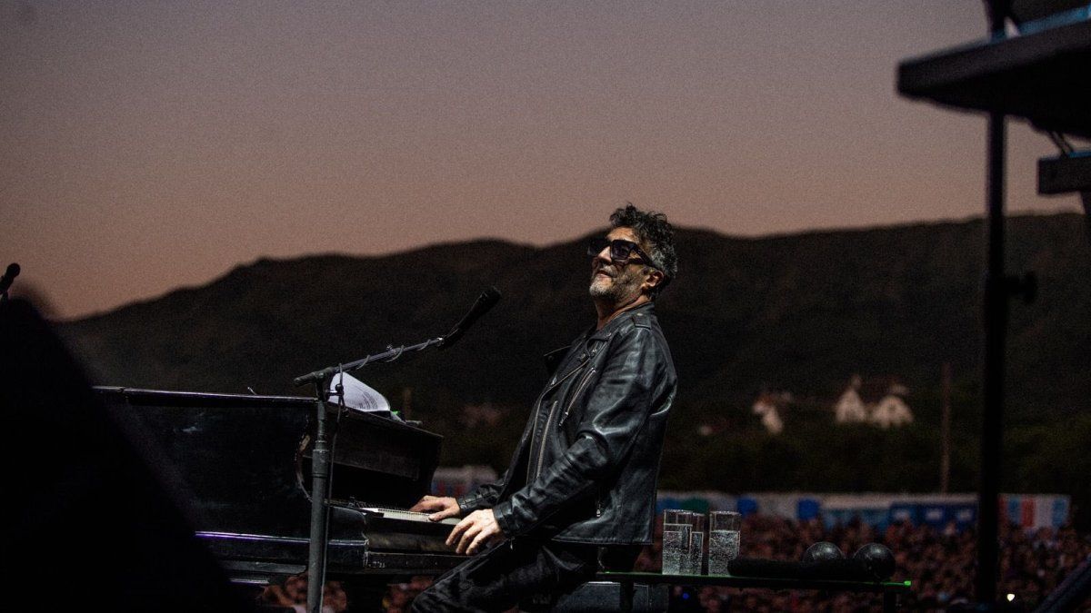 Fito Páez durante su presentación en el festival Cosquín Rock 2022.