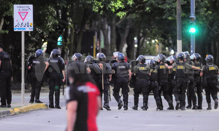 Disturbios en la cancha de Newells tras la derrota contra Defensa y Justicia. Disturbios en la cancha de Newells tras la derrota contra Defensa y Justicia.
