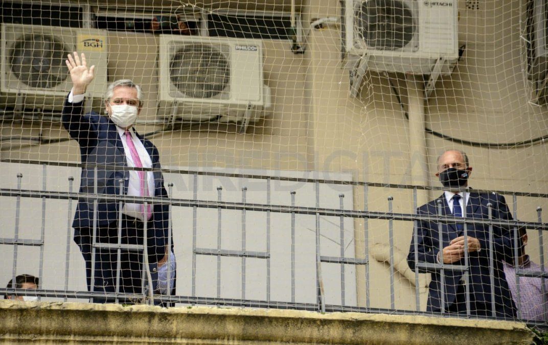El presidente Alberto Fernández y el gobernador Omar Perotti se reunieron durante una hora en la sede del gobierno provincial en Rosario.