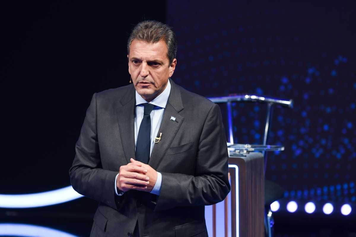 Sergio Massa durante el debate presidencial 2023. Foto: NA
