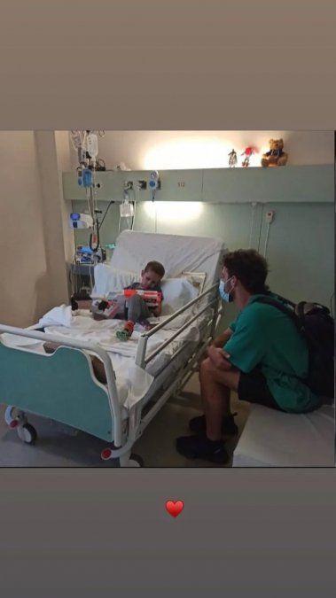 Santi Maratea viajó a Barcelona a visitar a Fede Ledezma.