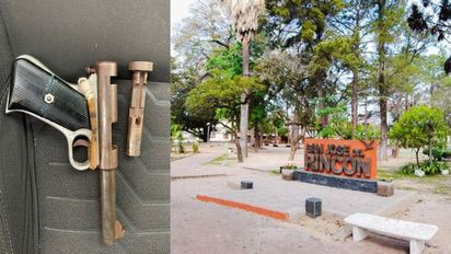 San José del Rincón: un menor de edad tenía un arma en la plaza central y debió intervenir la Policía