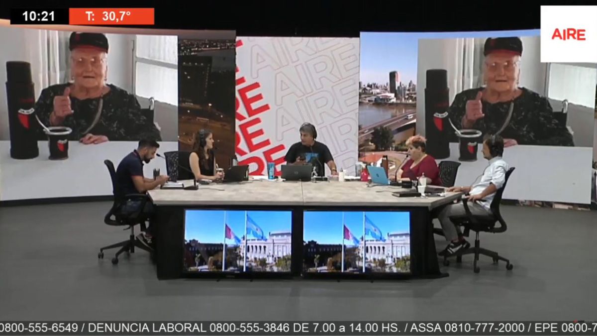 La abuela Tata cumplió 100 años y habló en Aire de Santa Fe.