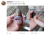 Un pez con boca de humano fue hallado en Indonesia. Un pez con boca de humano fue hallado en Indonesia.