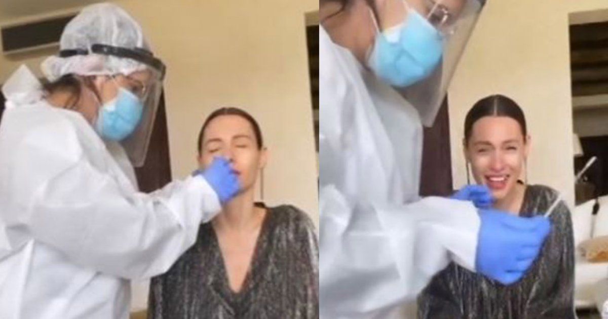 Pampita se hizo el hisopado de coronavirus.