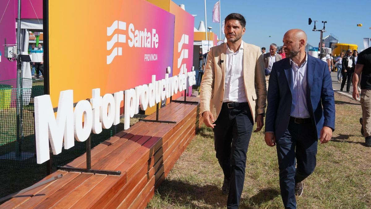 El gobernador Maximiliano Pullaro y el ministro Puccini recorrieron la Expoagro.