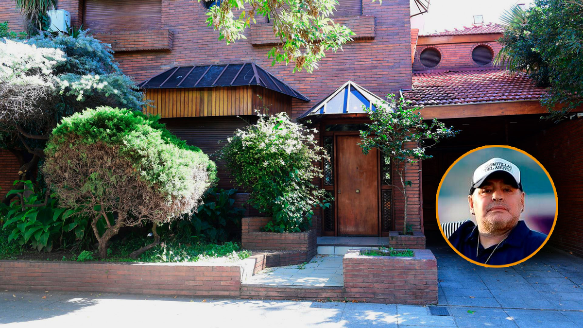 Alquilaron la casa de Diego Maradona como búnker