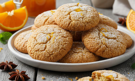 Galletitas de naranja sin harina ni azúcar. Galletitas de naranja sin harina ni azúcar.