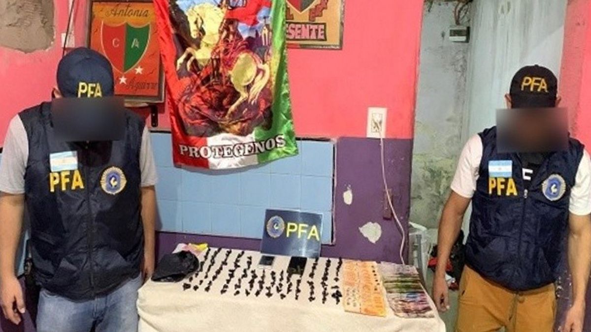 PFA con las dosis de estupefacientes.&nbsp;