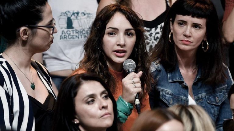 Thelma Fardin (conferencia de prensa de Actrices Argentinas).